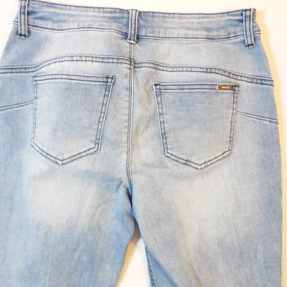 Chicos Jeans Womens Size 0 Blue So Lifting Slim Leg Mid Rise EUC - Picture 4 of 13